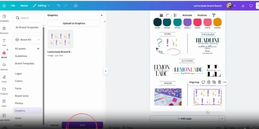 Step 8: drop in your freshly downloaded pattern. Hit 'Save'.